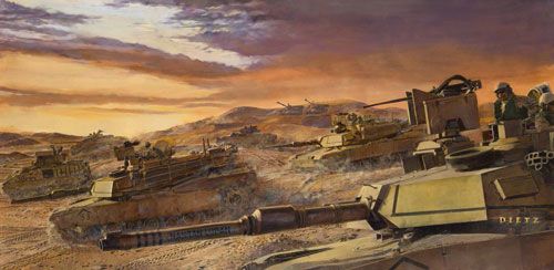 James Dietz Hand Signed and Numbered Limited Edition Print:"Desert Wolves"