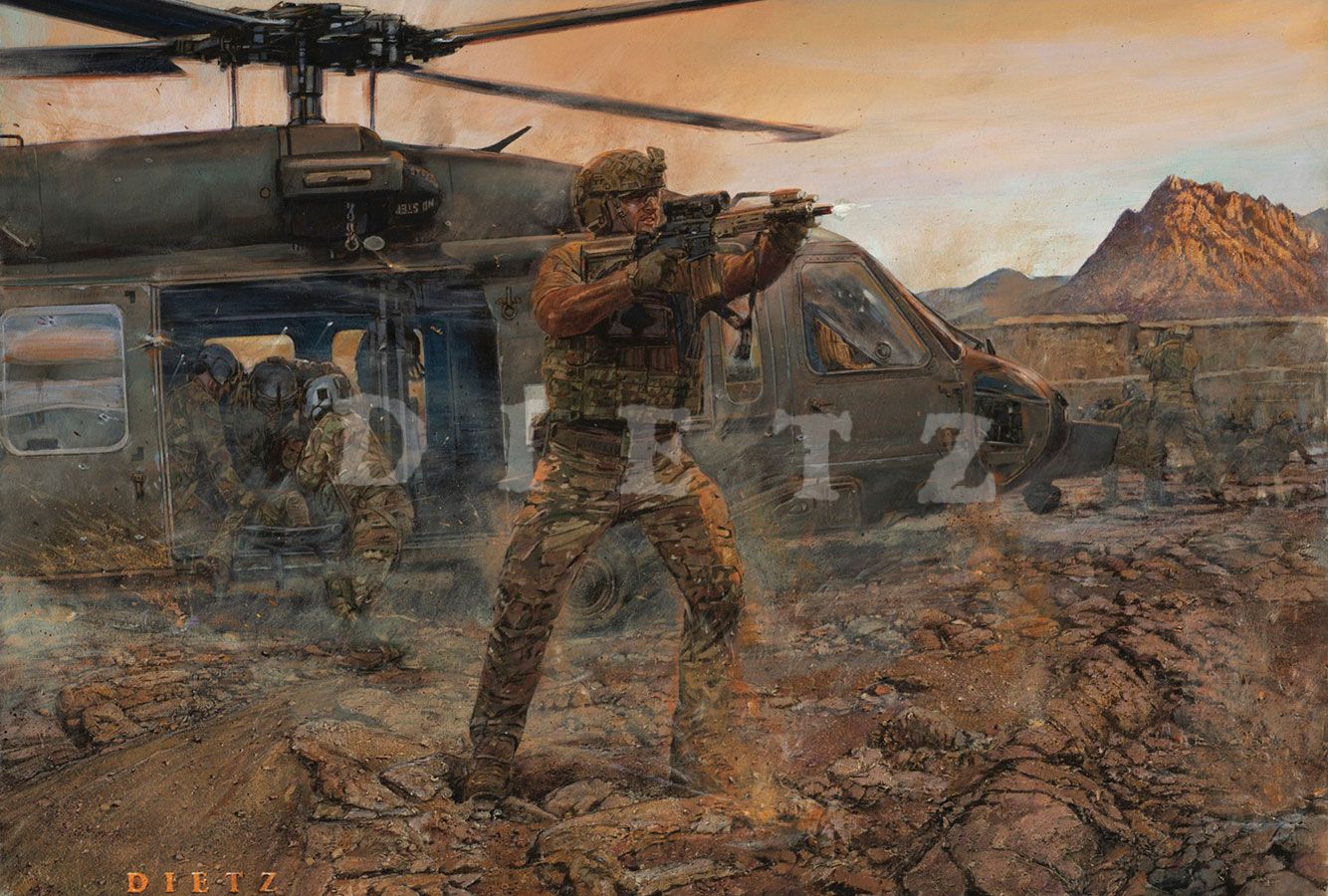 James Dietz Hand Signed and Numbered Limited Edition Print:"Never Shall I Fail My Comrades"