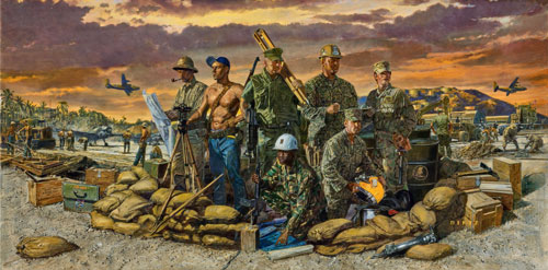 James Dietz Hand Signed and Numbered Limited Edition Print:"We Build, We Fight"