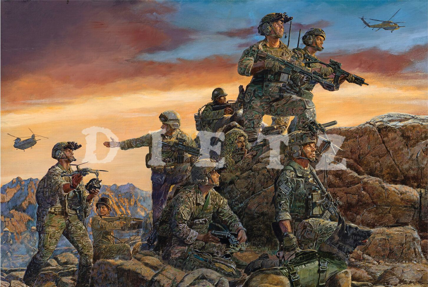 James Dietz Artist Signed Ranger Tribute  Limited Edition Print:"Specially Selected"
