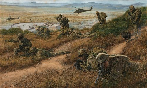 James Dietz Handsigned and Numbered Limited Edition Print:"Fighting Fearlessly"