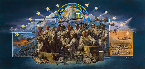 James Dietz Limited Edition Print:"Answering The Call - Texas Army National Guard"