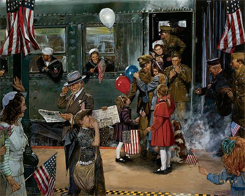 James Dietz Handsigned and Numbered Limited Edition Print: "The Long Track Home"