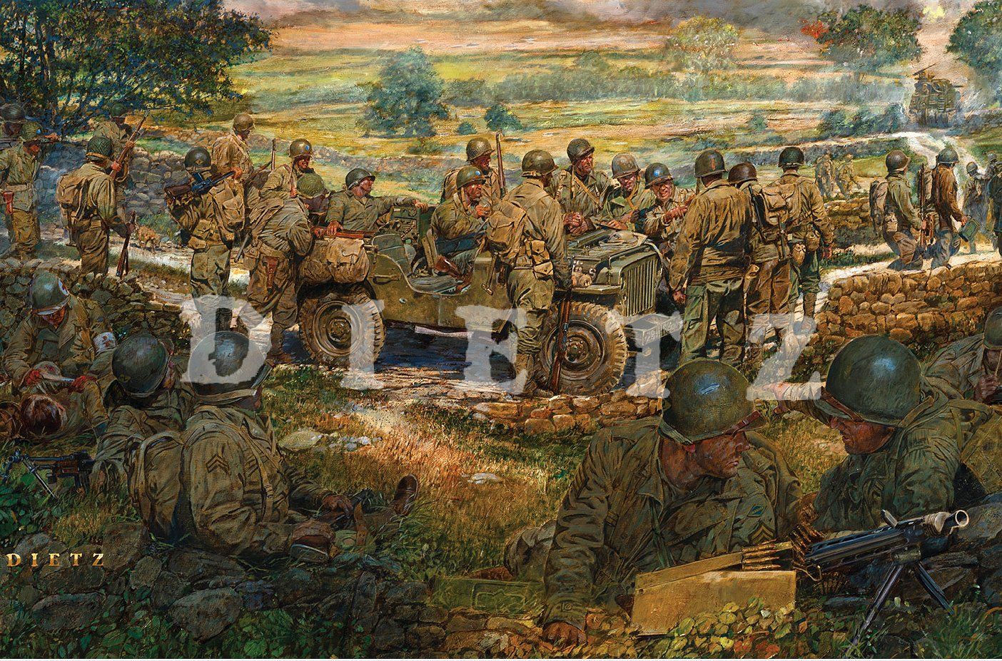 James Dietz Handsigned and Numbered Limited Edition Print:"We Fought Through!"