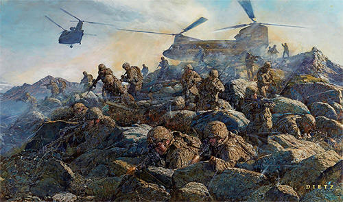 James Dietz Handsigned and Numbered Limited Edition Print: "The Rock Returns (Afghanistan)"