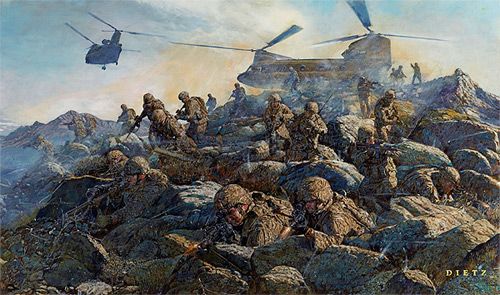 James Dietz Handsigned and Numbered Limited Edition Print: "The Rock Returns (Afghanistan)"