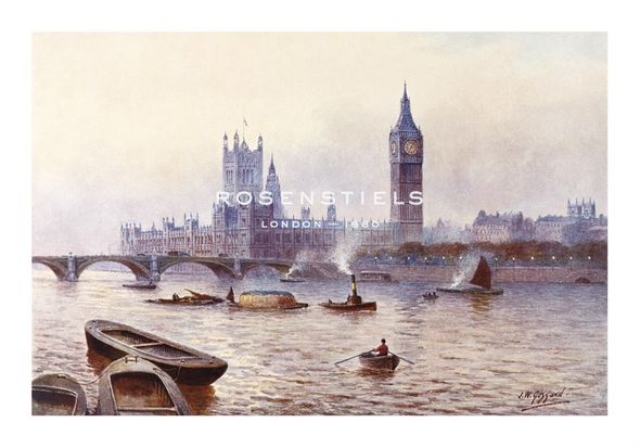 James Gozzard Hand Numbered Limited Edition Print on Paper :"Houses Of Parliament"