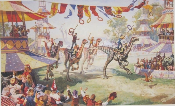 James Gurney Signed and Numbered Limited Edition Lithograph: "Ring Riders"