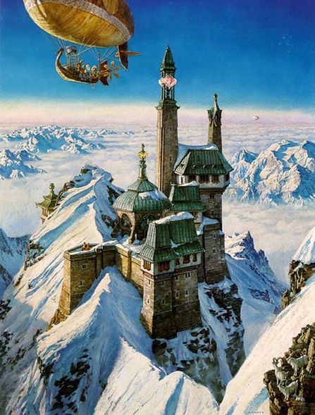 James Gurney Signed by the Artist Limited Edition Paper Lithograph:"Palace in the Clouds (Imperfect)"