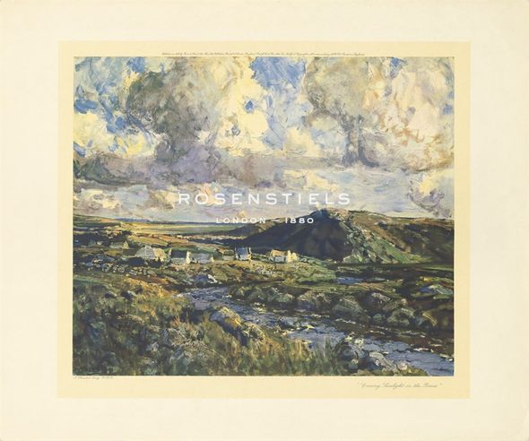 James Humbert Craig Hand Numbered Limited Edition Print on Paper :"Evening Sunlight In The Rosses"