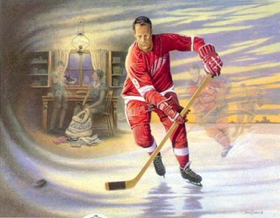 JAMES LUMBERS 22x18 Secondary Market Art: "MR HOCKEY"
