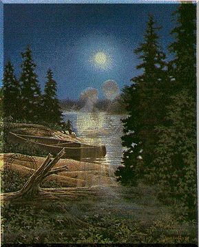 JAMES LUMBERS  Secondary Market Art: "MOONLIGHT EMBRACE AP"
