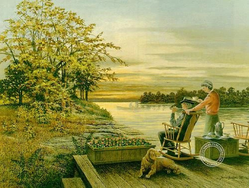 James Lumbers Signed and Numbered Limited Edition Lithograph: "Shadows and Memories" James Lumbers Signed and Numbered Limited Edition Lithograph: "Shadows and Memories"