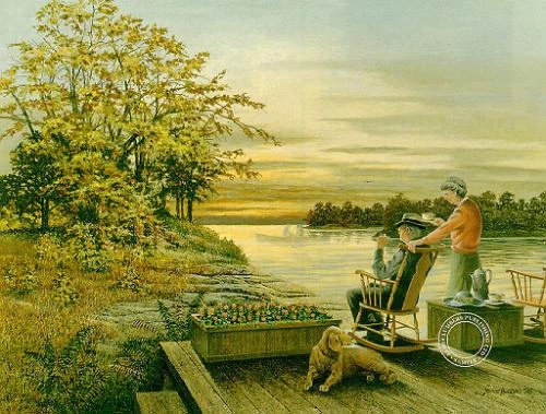 James Lumbers Signed and Numbered Limited Edition Lithograph: "Shadows and Memories"