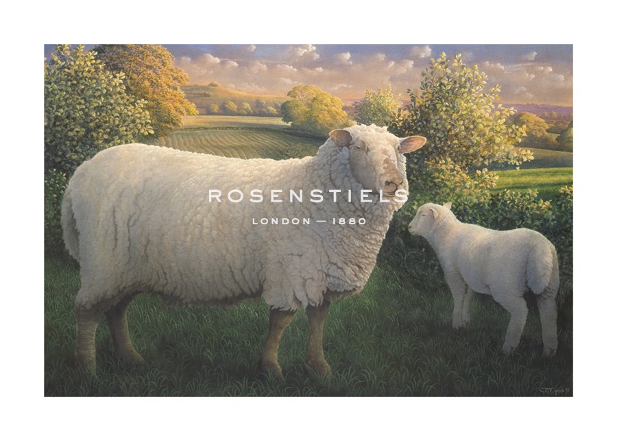 James Lynch Hand Numbered Limited Edition Print on Paper :"Ewe And Lamb"
