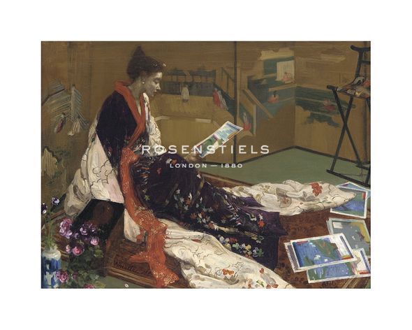 James McNeill Whistler Hand Numbered Limited Edition Print on Paper :"Caprice in Purple and Gold- The Golden Screen"