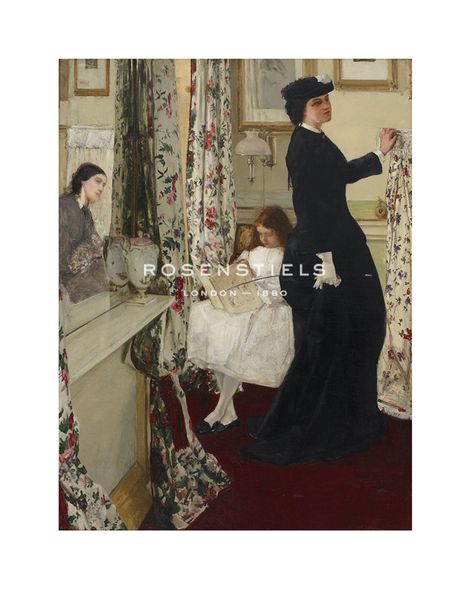 James McNeill Whistler Hand Numbered Limited Edition Print on Paper :"Harmony in Green and Rose - The Music Room"