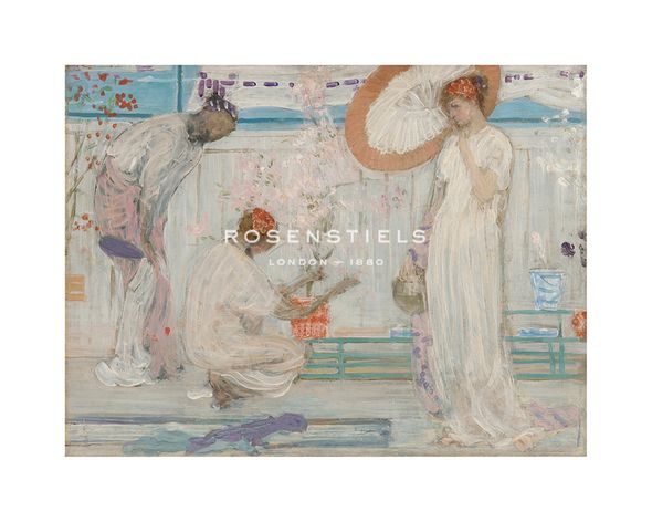 James McNeill Whistler Hand Numbered Limited Edition Print on Paper :"The White Symphony - Three Girls"