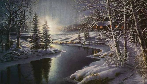 James Meger Limited Edition Lithograph: "All is Calm"