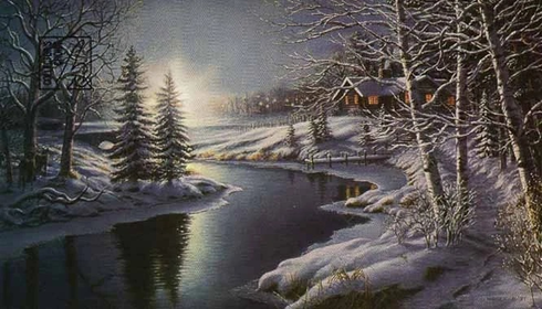 James Meger Signed Artist Proof Limited Edition Artist Proof Lithograph: "All is Calm"