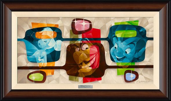 Disney Framed Limited Edition Canvas Giclee: "Second Star to the Right" by Tom Matousek