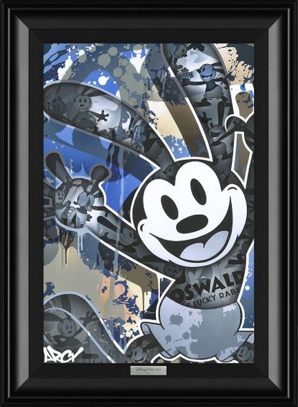 Disney Framed Limited Edition Canvas Giclee:"Oswald" by ARCY 