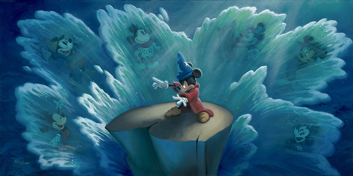 Disney Framed Limited Edition Gallery Wrap Canvas Giclee: "Tides of Time" by Rob Kaz