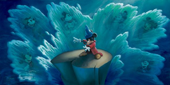 Disney Framed Limited Edition Gallery Wrap Canvas Giclee: "Tides of Time" by Rob Kaz