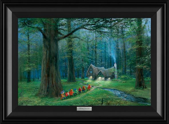 Disney Framed Limited Edition Canvas Giclee: "Off to Home We Go" by Peter Ellenshaw