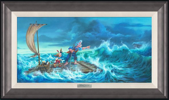 Disney Framed Limited Edition Canvas Giclee:"No Escape" by Michael Humphries 
