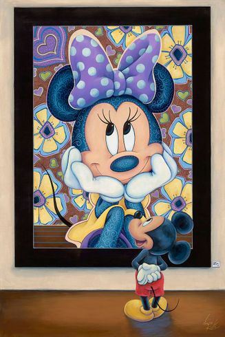 Denyse Klette Artist Signed Disney Limited Edition Gallery Wrap Canvas:"Lovestruck"