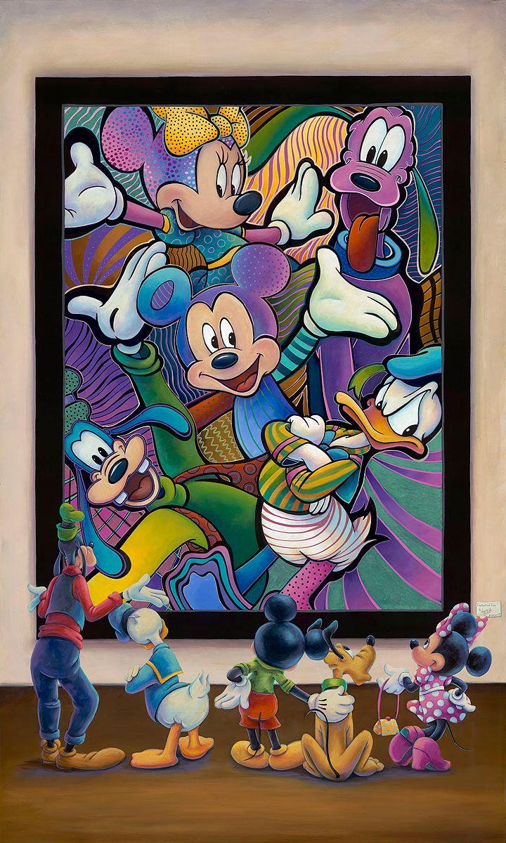 Denyse Klette Artist Signed Disney Limited Edition Gallery Wrap Canvas:"The Critiquers"