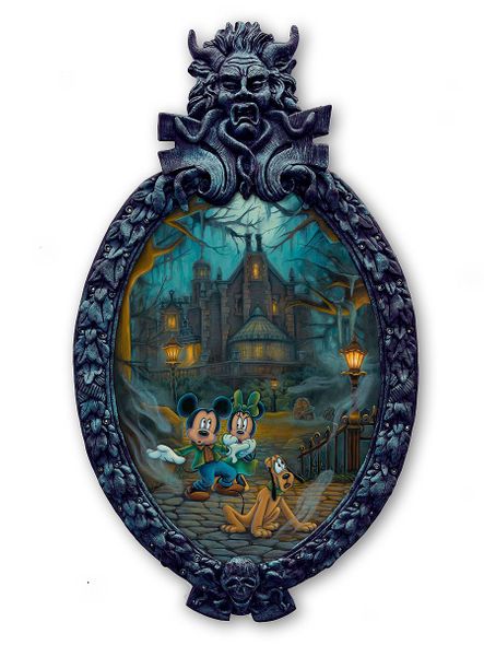Denyse Klette Artist Signed Disney Limited Edition Framed Premiere Canvas:"Spooky Spirits"