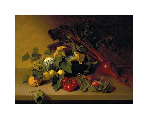 James Peale Hand Numbered Limited Edition Print on Paper :"Still Life with Vegetables"