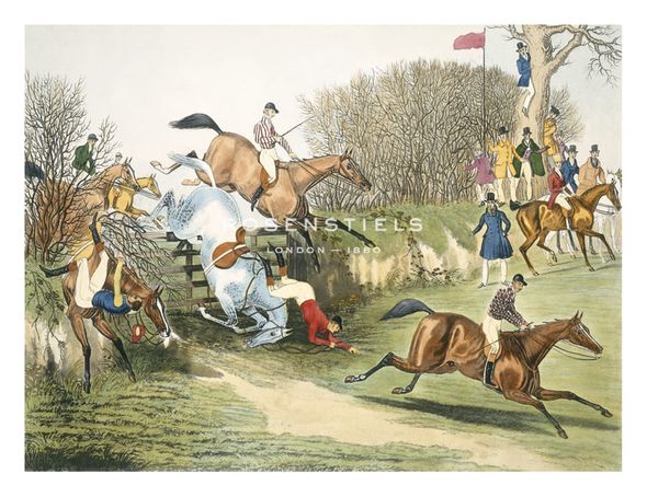 James Pollard Hand Numbered Limited Edition Print on Paper :"A Desperate Struggle"