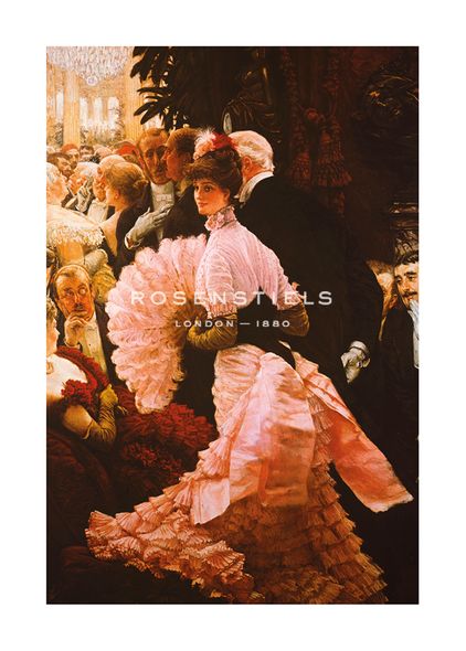 James Tissot Hand Numbered Limited Edition Print on Paper :"The Reception"