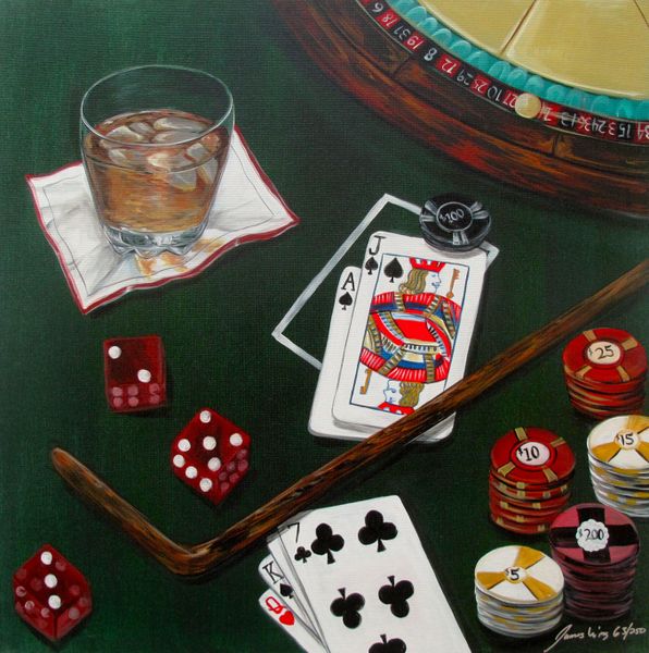 James Wing Hand Signed Limited Edition Giclee:"The Gambler"