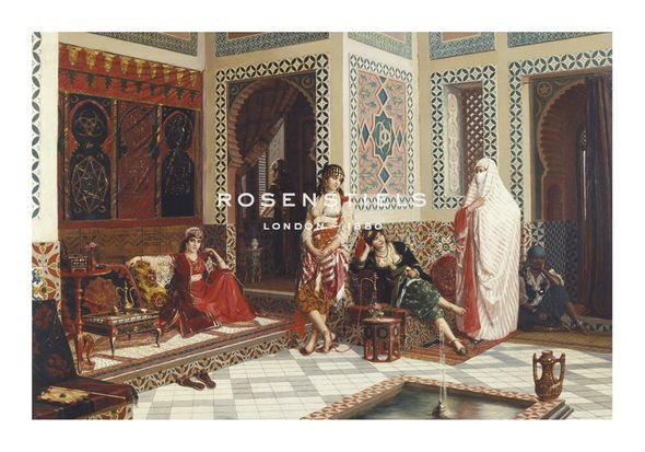 Jan-Baptist Huysmans Hand Numbered Limited Edition Print on Paper :"Harem Scene"