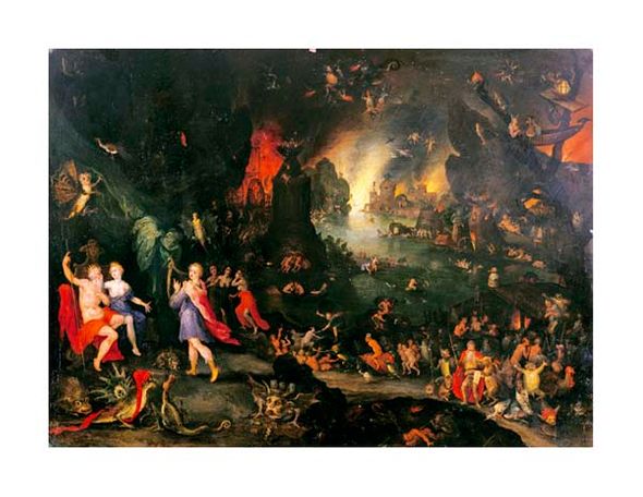 Jan Bruegel II Fine Art Open Edition Gicl&eacute;e:"Orpheus Playing to Pluto and Persephone in the Underworld"