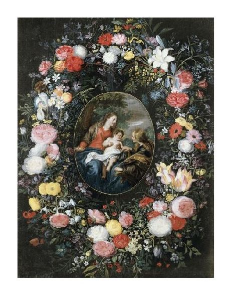Jan Bruegel the Elder Fine Art Open Edition Gicl&eacute;e:"Mystic Marriage of Saint Catherine"