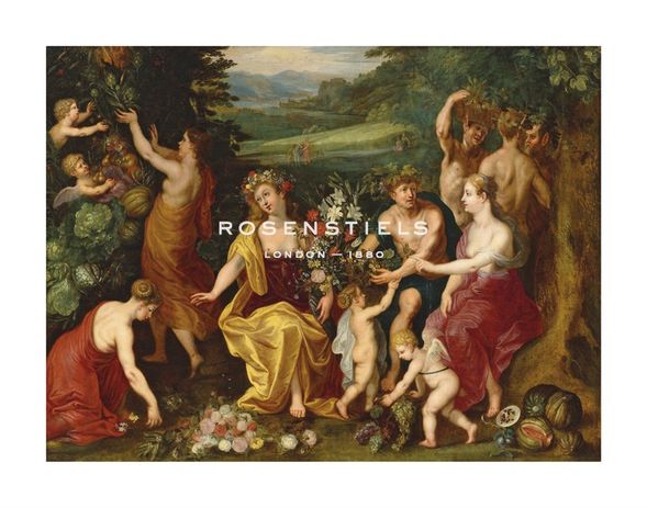 Jan Brueghel the Younger Hand Numbered Limited Edition Print on Paper :"An Allegory of Fertility"