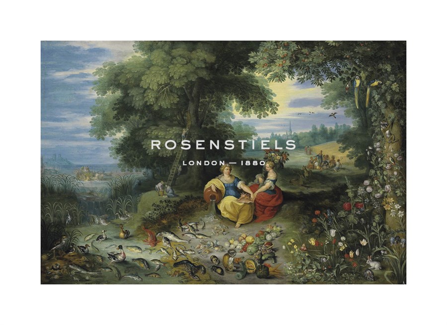 Jan Brueghel the Younger Hand Numbered Limited Edition Print on Paper :"An Allegory of Water and Earth"