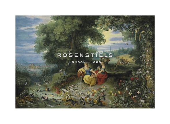 Jan Brueghel the Younger Hand Numbered Limited Edition Print on Paper :"An Allegory of Water and Earth"