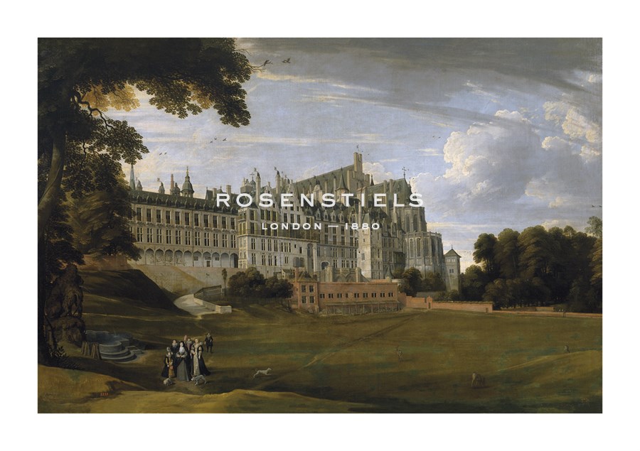 Jan Brueghel the Younger Hand Numbered Limited Edition Print on Paper :"The Royal Palace in Brussels (The Palace of Coudenberg)"