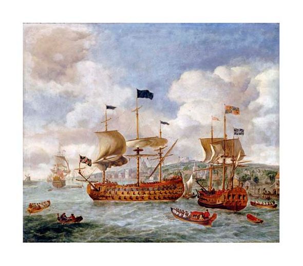 Jan Griffier Fine Art Open Edition Giclée:"Queen Anne's Visit to Greenwich"