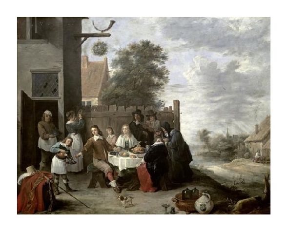 Jan Steen Fine Art Open Edition Gicl&eacute;e:"Family Meal"
