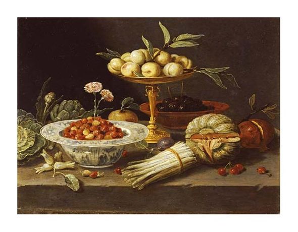 Jan Van Kessel Fine Art Open Edition Giclée:"Wild Strawberries"