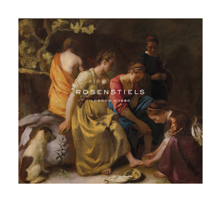 Jan Vermeer Hand Numbered Limited Edition Print on Paper :"Diana and Her Companions"