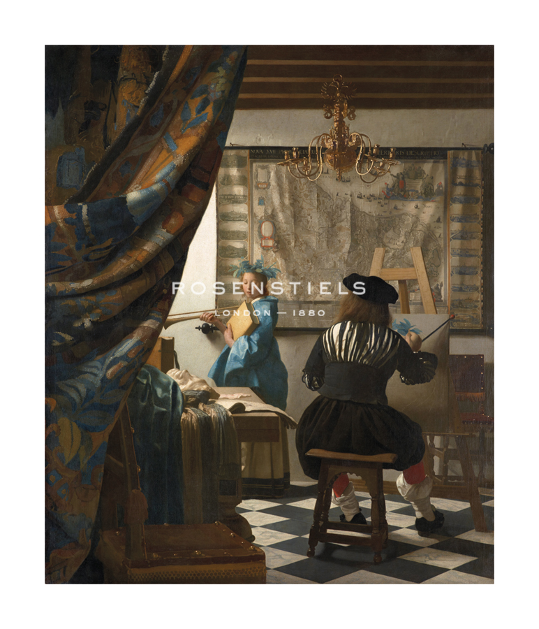 Jan Vermeer Hand Numbered Limited Edition Print on Paper :"The Art of Painting"