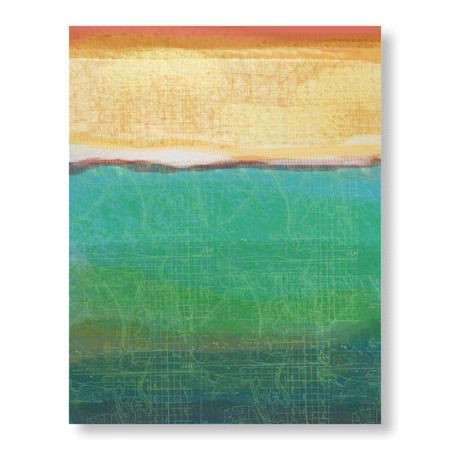 Jan Weiss Limited Edition Ready to Hang Giclee on Brushed Aluminum: "Earthly Origin I"